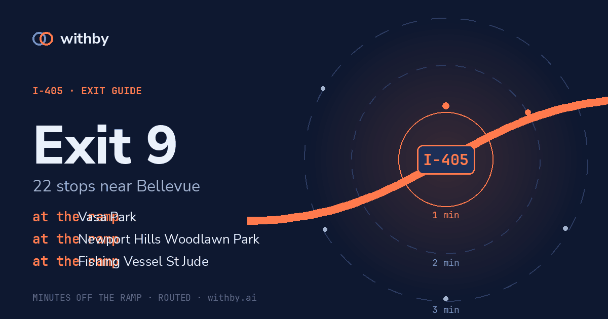 I-405 Exit 9 — Newcastle Beach Park and 21 more stops | withby