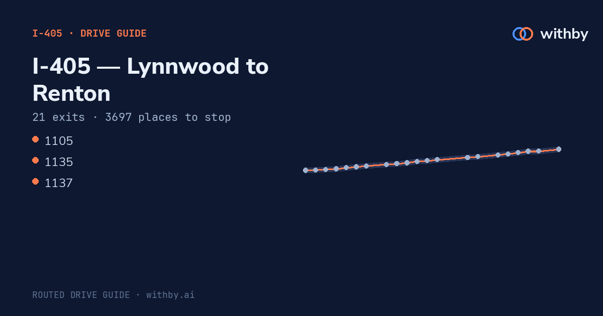 I-405 — Lynnwood to Renton — what to know on the drive | withby