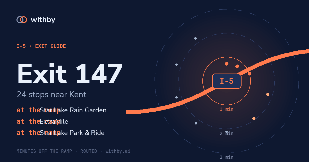 I-5 Exit 147 — Glenn Nelson Park and 90 more stops | withby