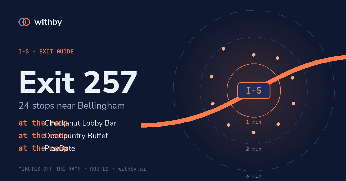 I-5 Exit 257 — Shuksan Meadows Park and 164 more stops | withby