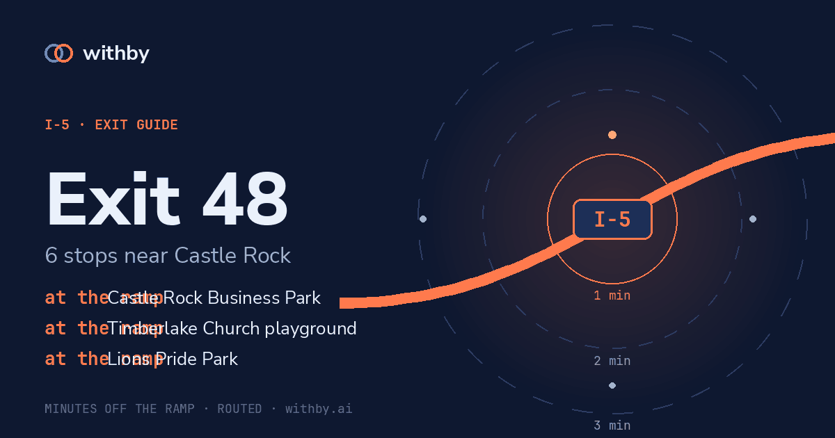 I-5 Exit 48 — Lions Park, Lions Pride Park and 4 more stops | withby