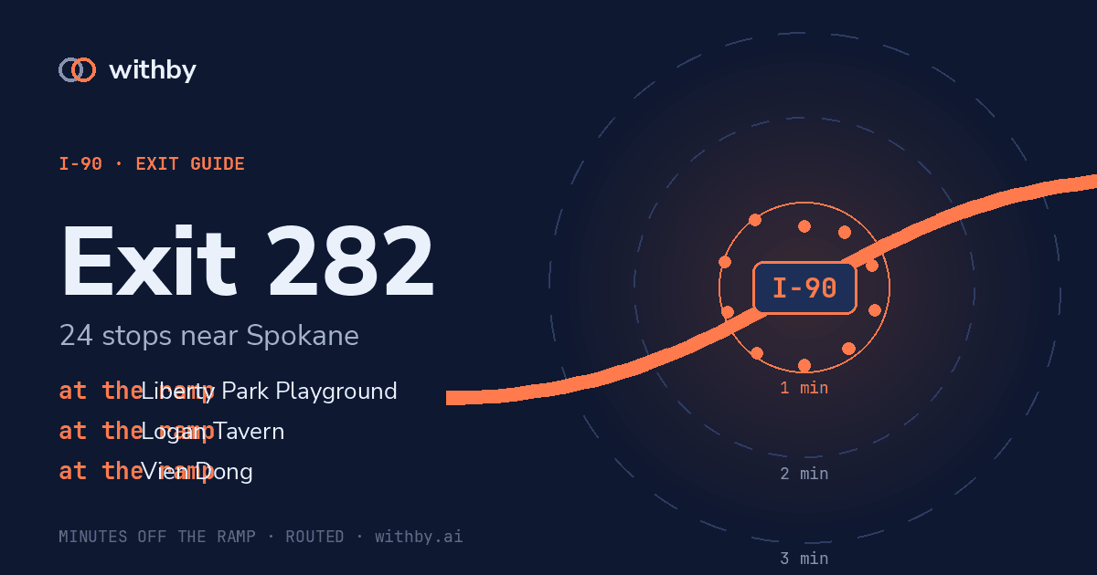 I-90 Exit 282 — Liberty Park Playground and 94 more stops | withby