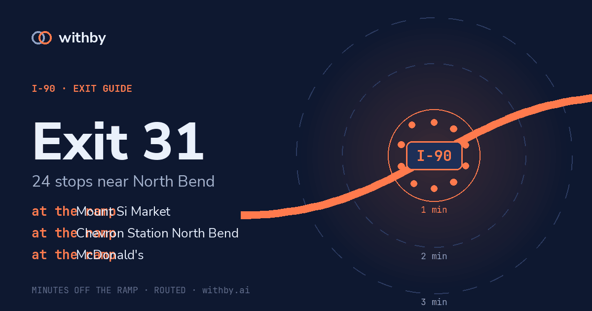 I-90 Exit 31 — Forster Woods Lower Park and 101 more stops | withby