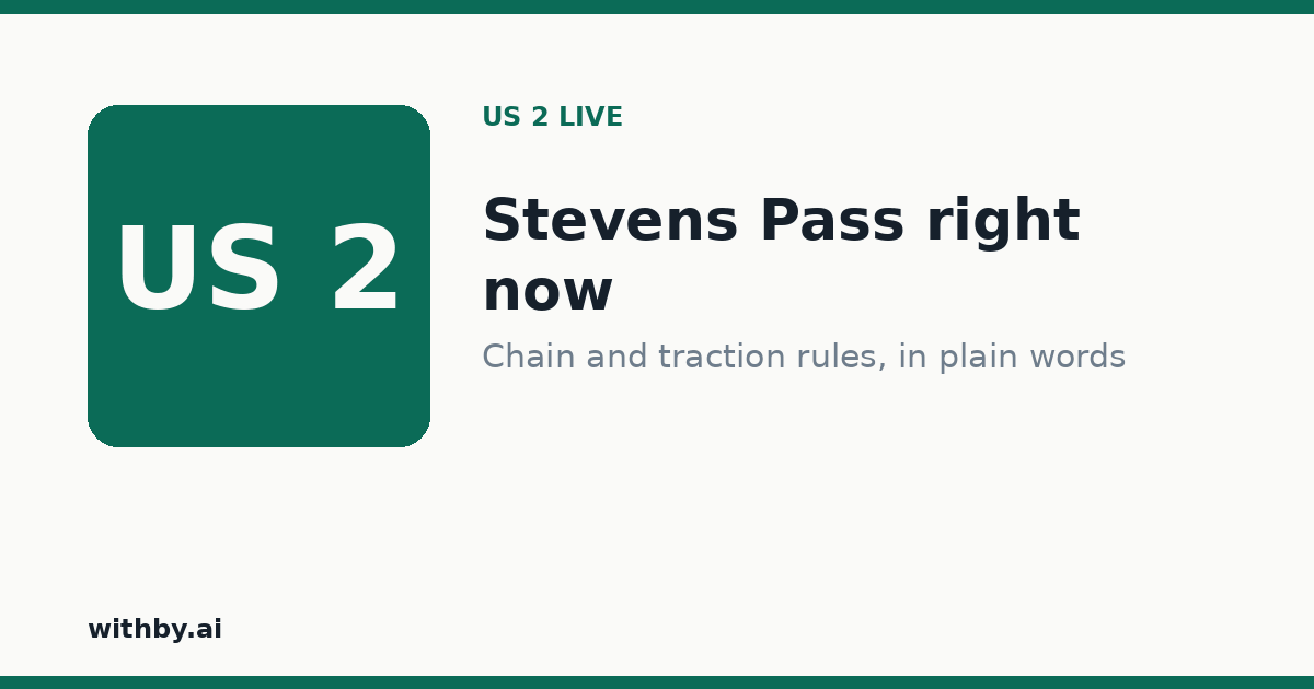 Stevens Pass Weather, Road Conditions & Cameras Now